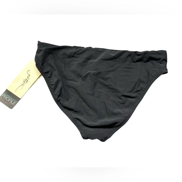 PROFILE BY GOTTEX womens black tutti fruitti black bikini swim bottom size 6 NWT - Picture 5 of 6